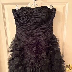 Sue Wong Elegant Black Strapless Dress